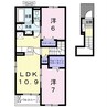 ミニョン ルーク・ネオ Ⅰ 2LDKの間取り