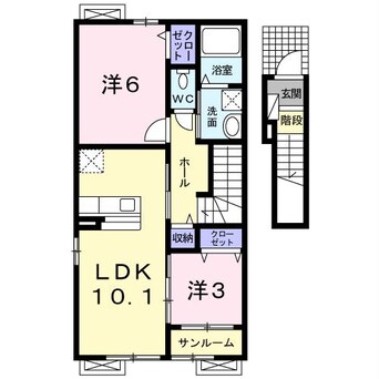 間取図 サンビジウム　Ⅱ