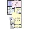 コンフォートメゾン 富益 1LDKの間取り