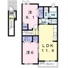 カーサ・デーア 2LDKの間取り
