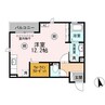 セジュールオッツT’ 1Rの間取り