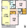 セントラルスクエア　S棟 2LDKの間取り