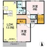 セントラルスクエア　S棟 2LDKの間取り