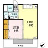 サンブリッジ　C棟 1LDKの間取り