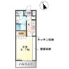 ベル　ルージュ 1Kの間取り