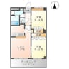 フォレストガーデン B棟 2LDKの間取り