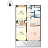 フォレストガーデン B棟 2LDKの間取り