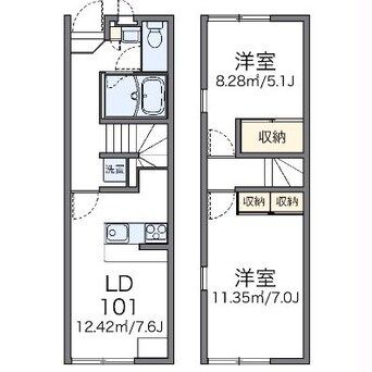 間取図 レオパレスヤマサⅡ