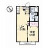 カルムK 1LDKの間取り