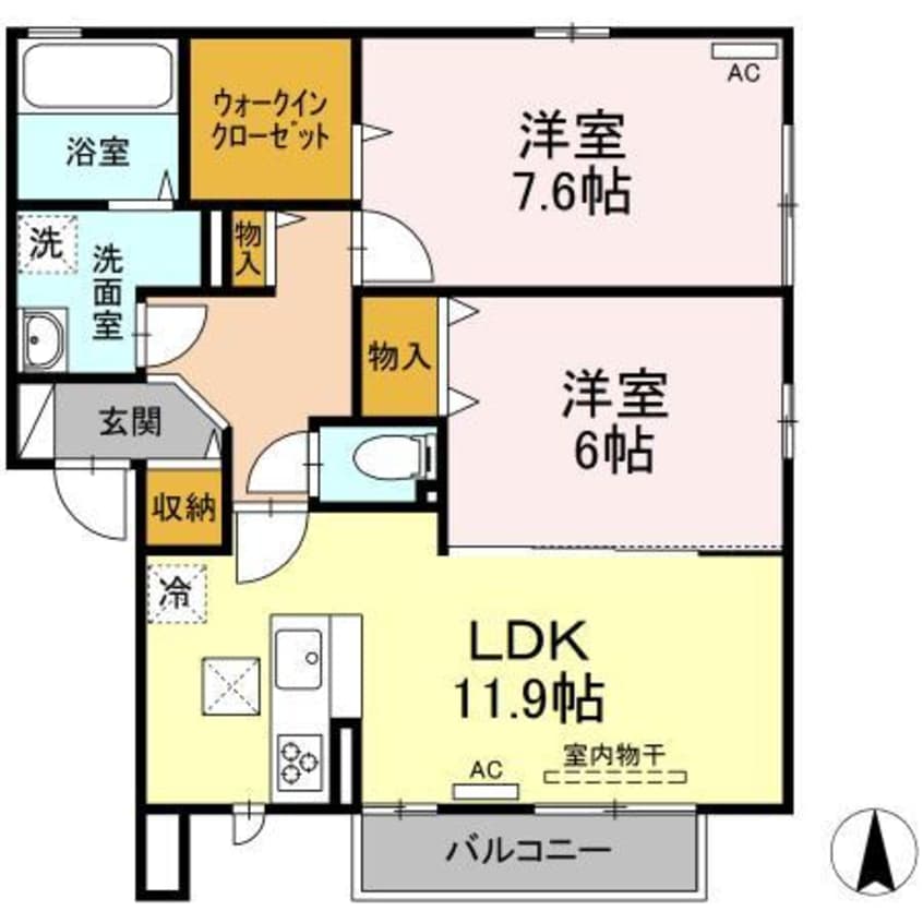 間取図 ジュエル　サファイア