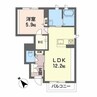 シャーメゾンMCS旗ヶ崎 1LDKの間取り