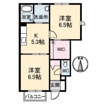 間取図 T.Hサルーテ　B棟