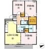 リビングタウン弓ヶ浜　B棟 3LDKの間取り