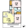 ＴＭＫホープⅡ　Ｍ棟 2LDKの間取り