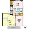 ＴＭＫホープⅡ　Ｍ棟 2LDKの間取り