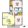 ＴＭＫホープⅡ　Ｍ棟 2LDKの間取り