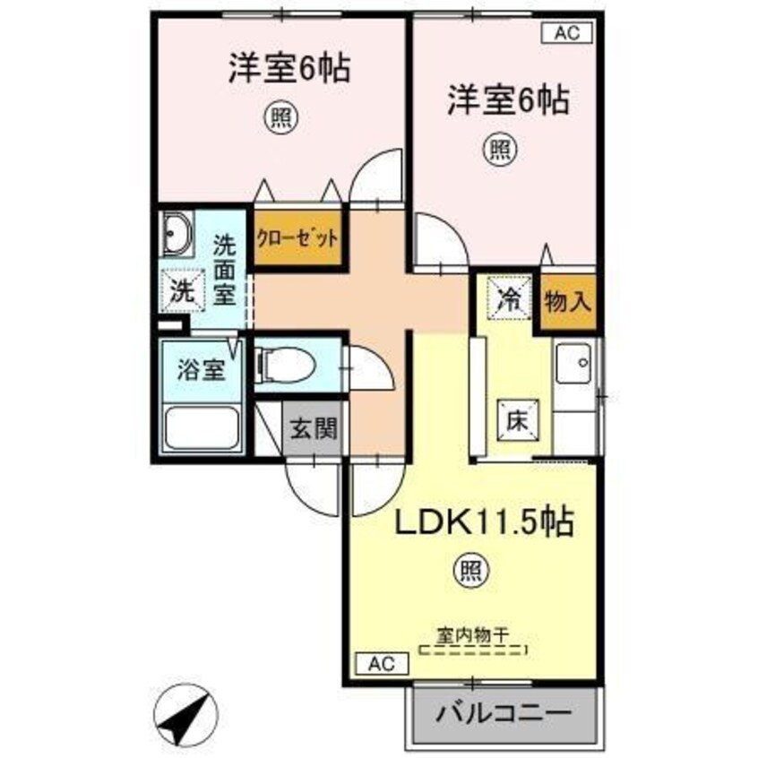 間取図 ファミールS