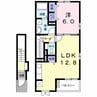 ショコラータ 1LDKの間取り