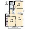 アメニティーハウス 2LDKの間取り