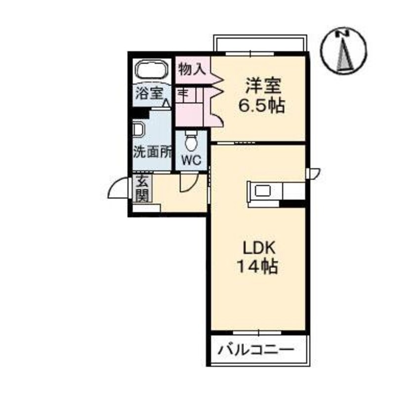 間取図 ベルアネス　A棟