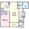 リル 1LDKの間取り