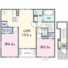 リル 2LDKの間取り