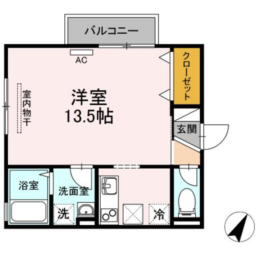 間取図 リビングタウン皆生　C棟