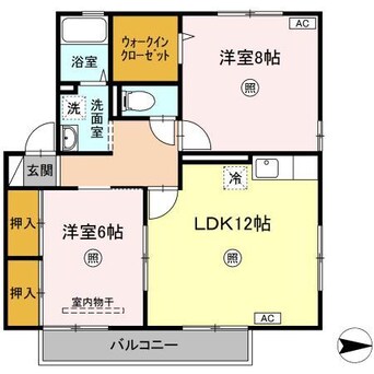 間取図 エーデルハイム　B棟