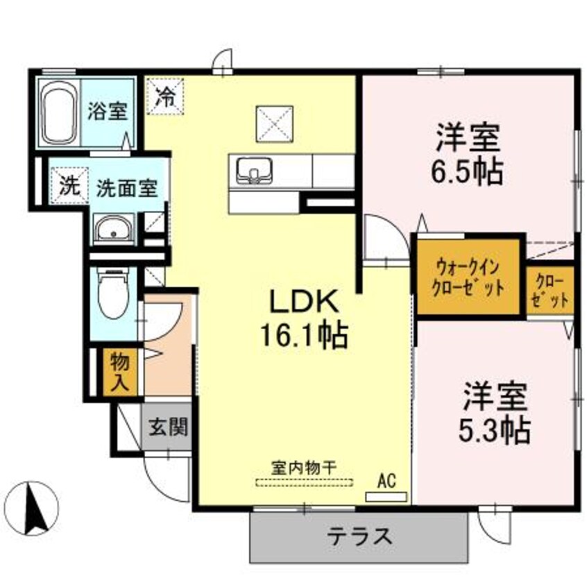 間取図 アコルトC棟