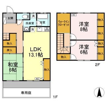 間取図 イーストヒルズ Ⅱ棟