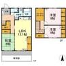 イーストヒルズ Ⅱ棟 3LDKの間取り