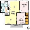 エスポワール　A棟 2LDKの間取り