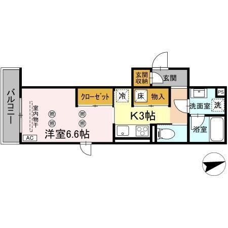 間取り図 パーシモン駅南Ⅱ