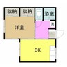 サンハイツ 1DKの間取り