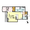 D-residence曙町5丁目 1LDKの間取り