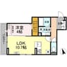 D-residence曙町5丁目 1LDKの間取り