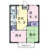 アサヒコーポ 3DKの間取り