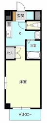 Ｆ＆ＦアビタシオンⅡ 1Kの間取り