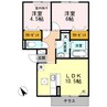 ステラ 2LDKの間取り