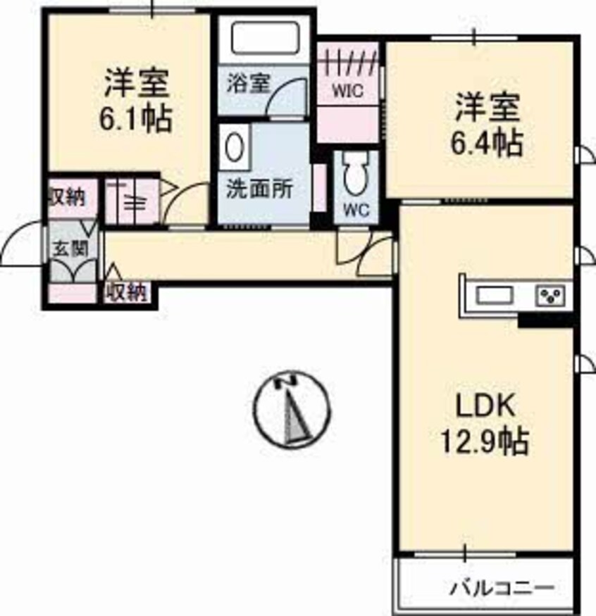間取図 シャルマンヴィラージュ