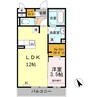 グランアーク 1LDKの間取り
