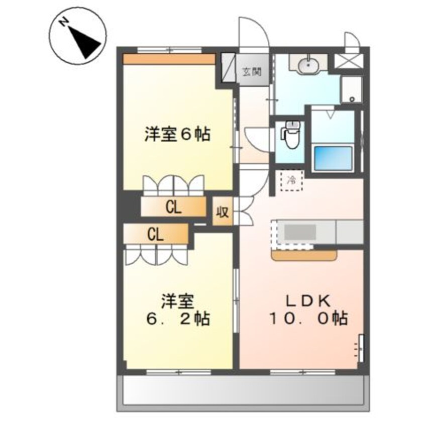 間取図 フリーデン