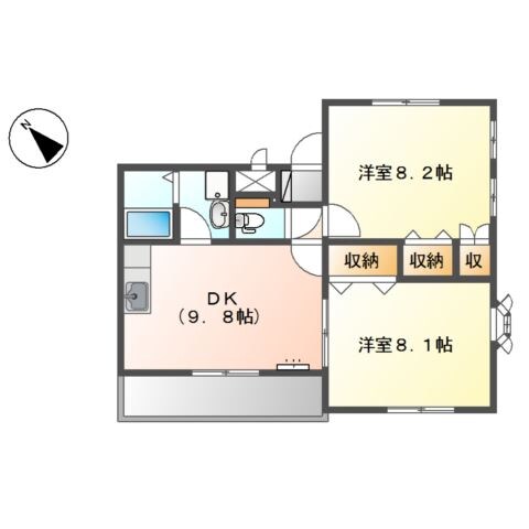 間取り図 ドルチェ井上　弐番館