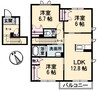 ヴィラロトス　Ｂ 3LDKの間取り