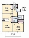 ポラリス 2LDKの間取り