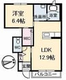 スカイメゾン　1２番館 1LDKの間取り