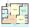 マンション培遠 3DKの間取り