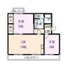 角内マンション 2LDKの間取り