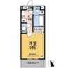 アプリシティ 1Kの間取り
