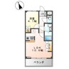 フィグトゥリーＫ 1LDKの間取り